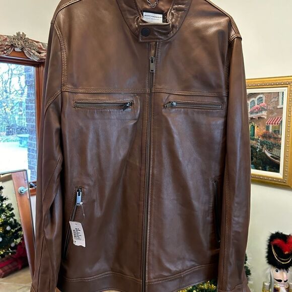 Men’s Ron Thompson Los Angeles, soft, leather jacket, size large - Picture 2 of 11